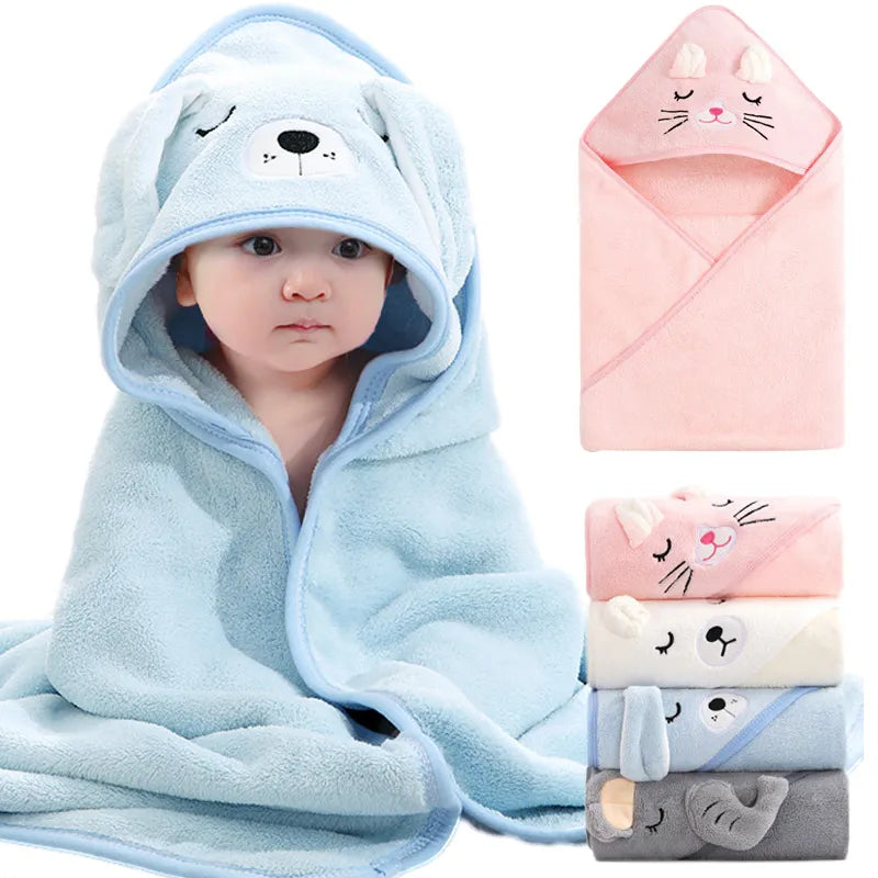 Animal hooded Baby Bath Towels