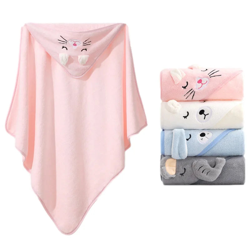 Animal hooded Baby Bath Towels