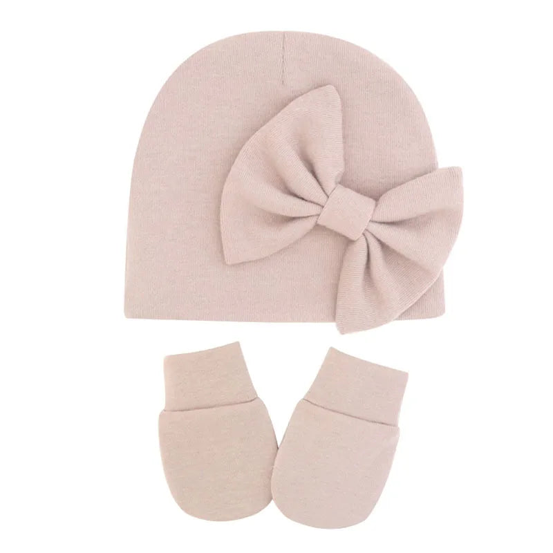 Baby Girl Hat Gloves Set