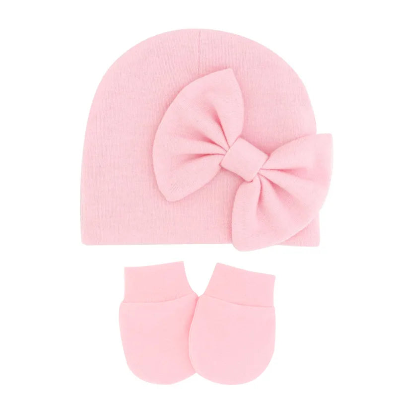 Baby Girl Hat Gloves Set