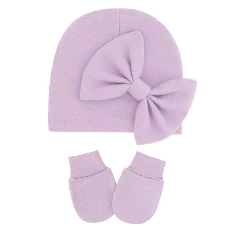 Baby Girl Hat Gloves Set