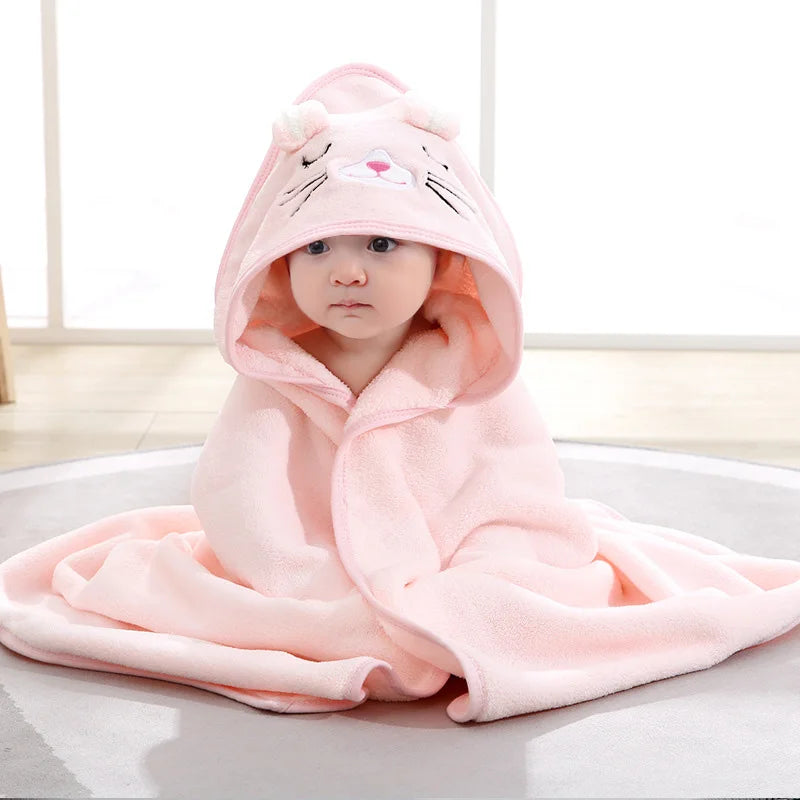 Animal hooded Baby Bath Towels