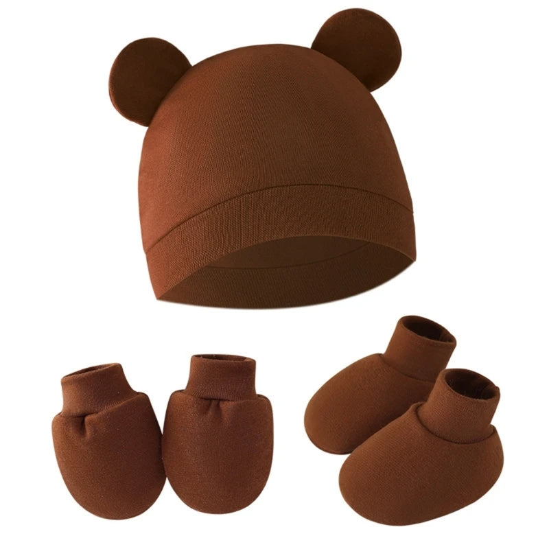 Baby Gloves + Hat + Foot Accessories Set