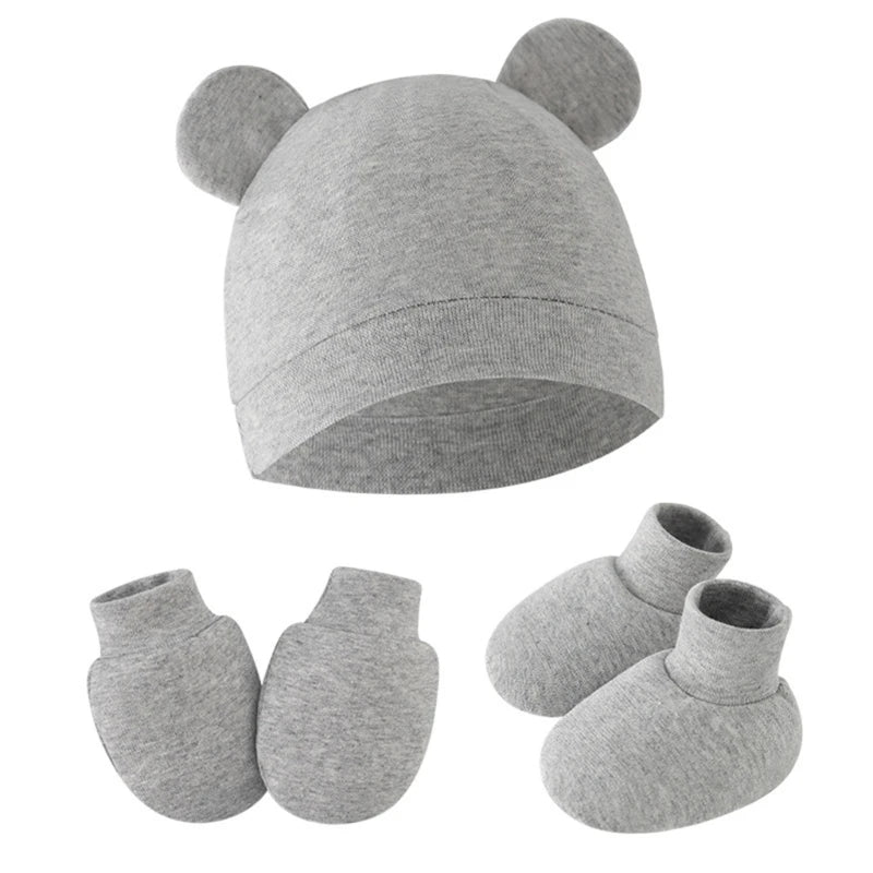 Baby Gloves + Hat + Foot Accessories Set