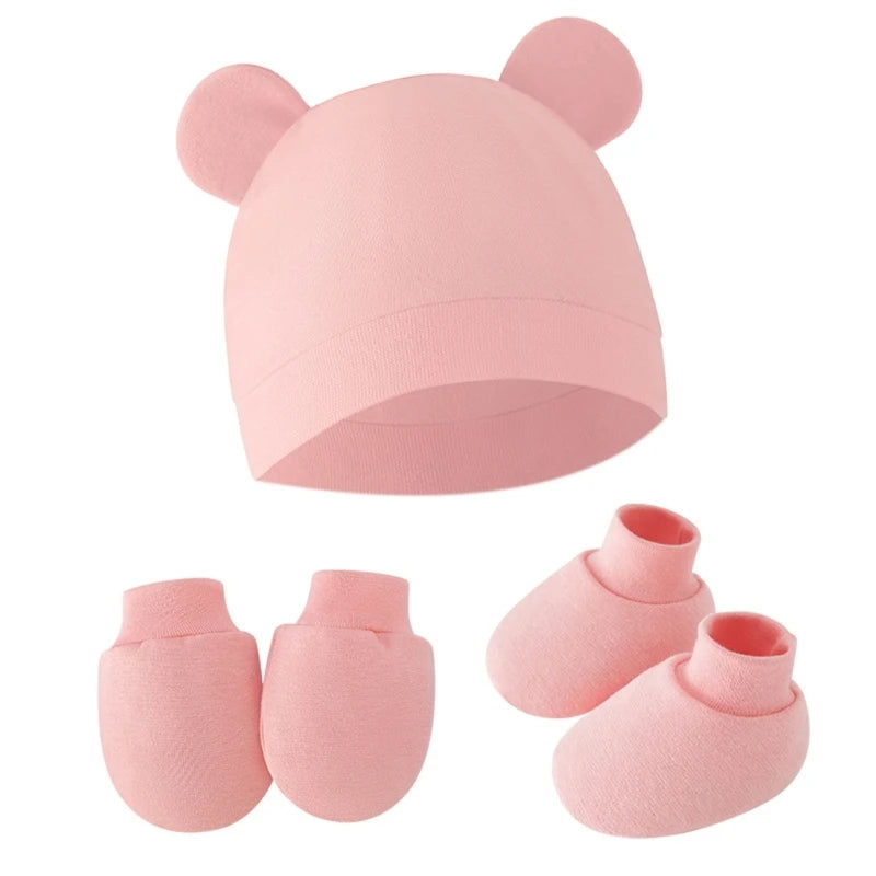 Baby Gloves + Hat + Foot Accessories Set