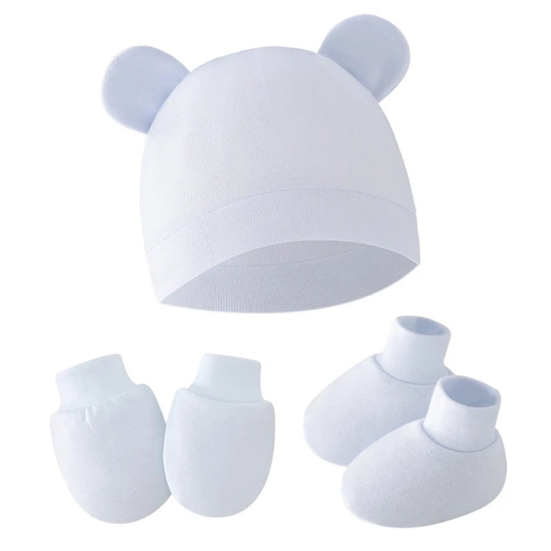 Baby Gloves + Hat + Foot Accessories Set