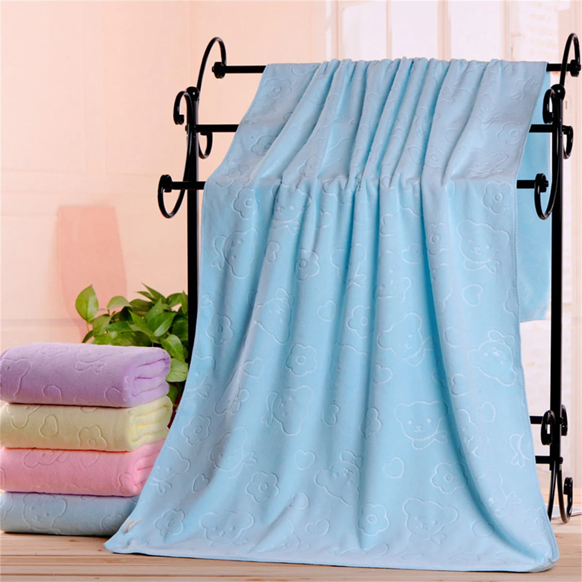 Baby Kids Bath Microfiber Towel